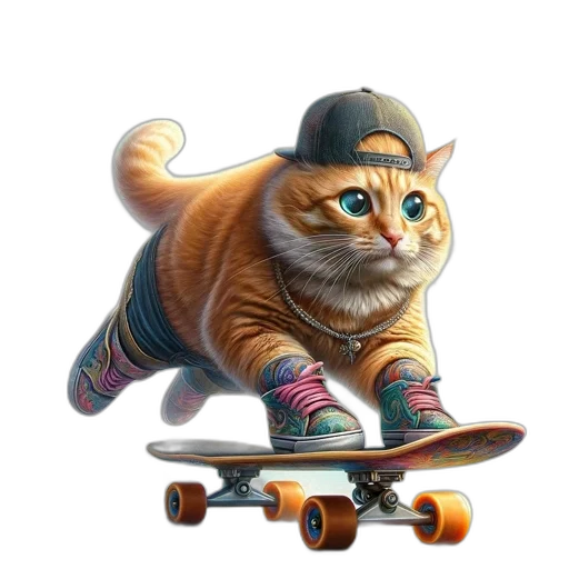 animal, hat, concept art, photorealistic transparent PNG cut-out