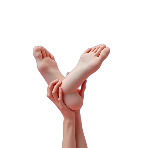shoes, staff, face, 3d render transparent PNG cut-out