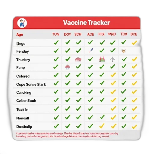 vaccination, schedule, chart, red transparent PNG cut-out
