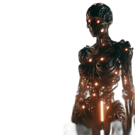 robot, dress, creature, concept art transparent PNG cut-out