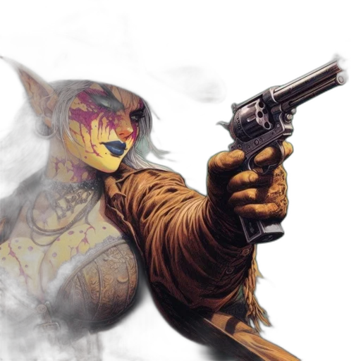 weapon, concept art, comic book art, fantasy art transparent PNG cut-out