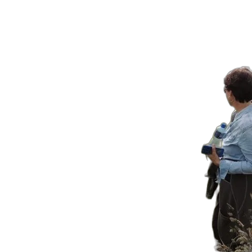 jacket, weapon, staff, robot transparent PNG cut-out