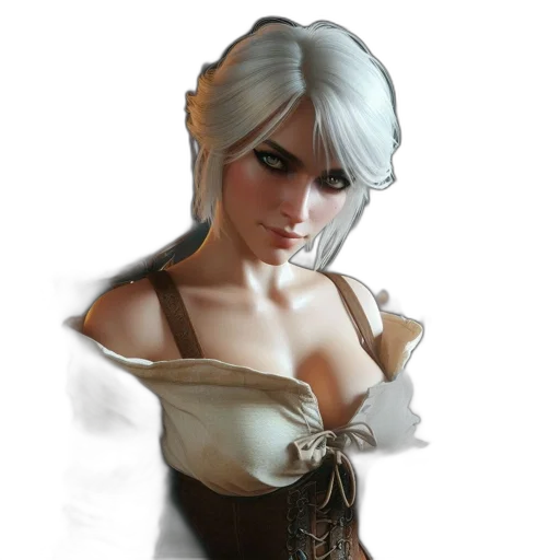 dress, face, staff, crown transparent PNG cut-out