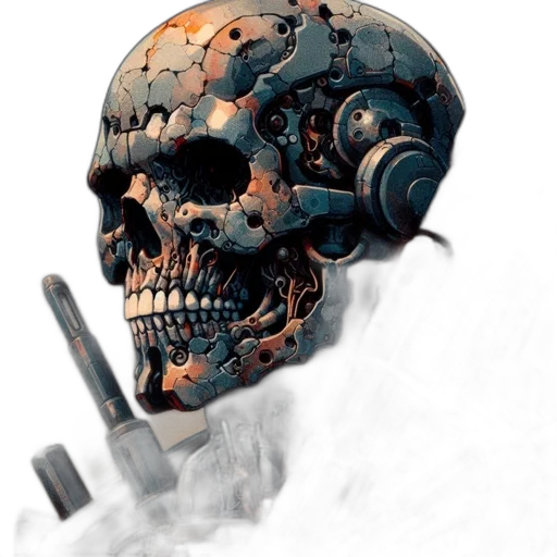 robot, mask, weapon, face transparent PNG cut-out