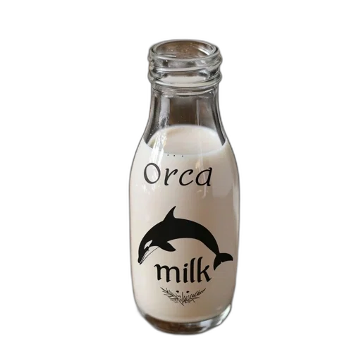 bottle, food, 3d render, glass transparent PNG cut-out