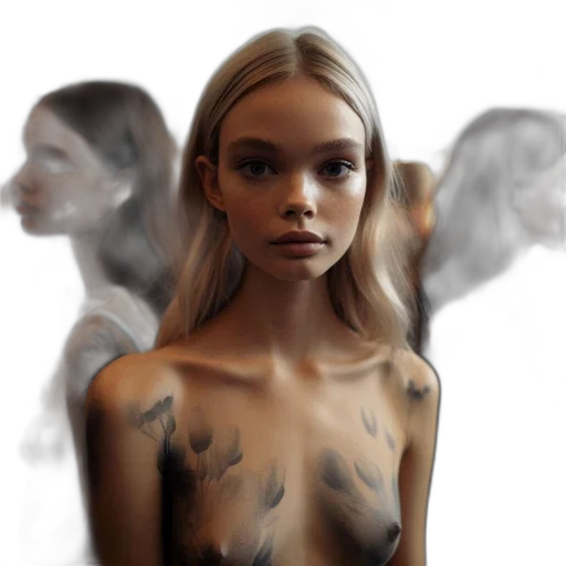 face, jewelry, dress, mask transparent PNG cut-out