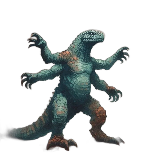 creature, dragon, animal, staff transparent PNG cut-out