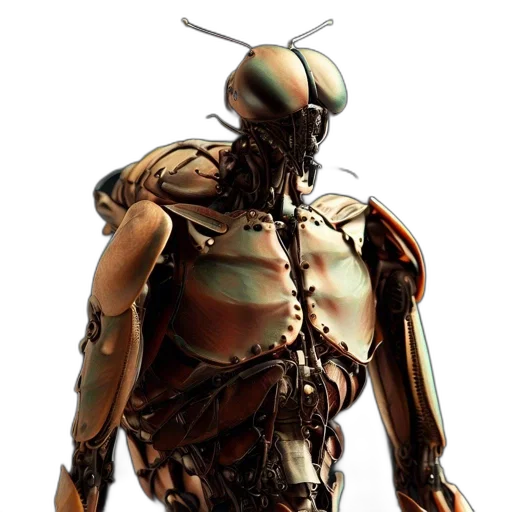 robot, creature, animal, staff transparent PNG cut-out