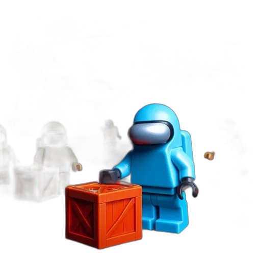 robot, furniture, staff, 3d render transparent PNG cut-out