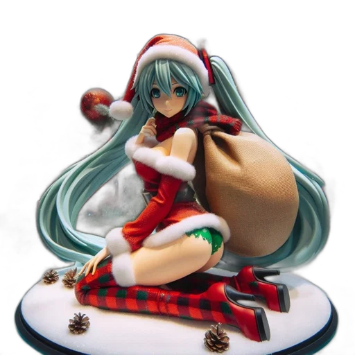 3d render, concept art, elaborately-dressed, santa transparent PNG cut-out