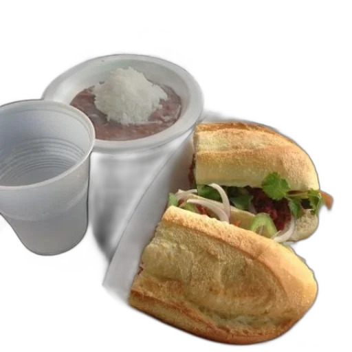 food, photorealistic, 3d render, sandwich transparent PNG cut-out