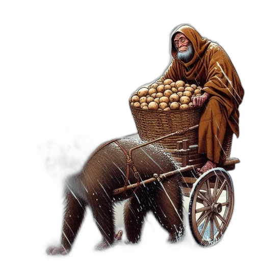 food, animal, concept art, photorealistic transparent PNG cut-out