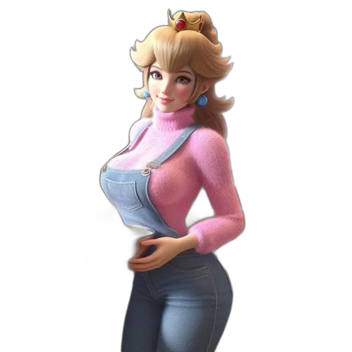 dress, crown, hat, staff transparent PNG cut-out