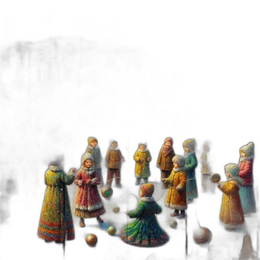 staff, dress, jewelry, mask transparent PNG cut-out
