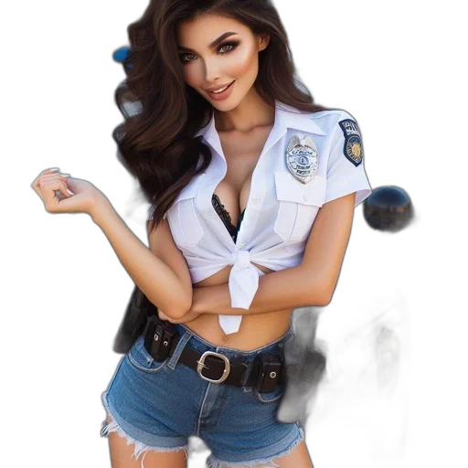 weapon, staff, jacket, photorealistic transparent PNG cut-out
