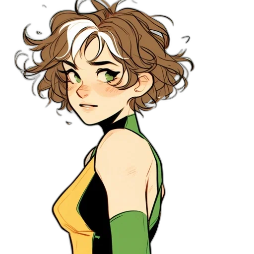 dress, hair, concept art, cartoon transparent PNG cut-out