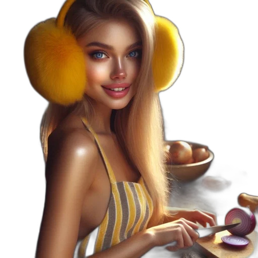 jewelry, face, food, photorealistic transparent PNG cut-out