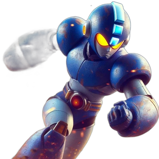 robot, weapon, 3d render, concept art transparent PNG cut-out