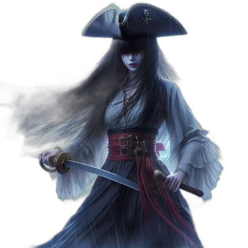 staff, mask, sword, fantasy art transparent PNG cut-out