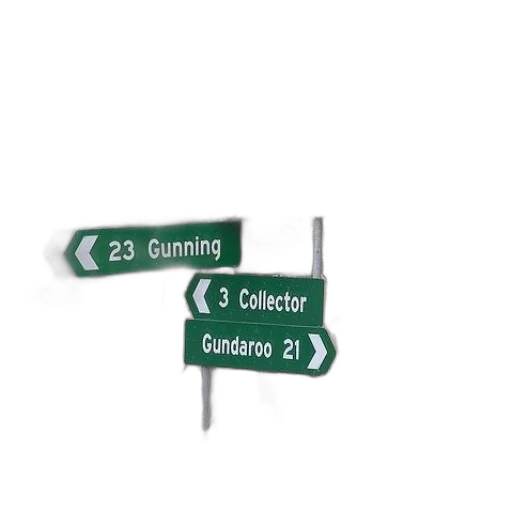 3d render, concept art, road, sign transparent PNG cut-out