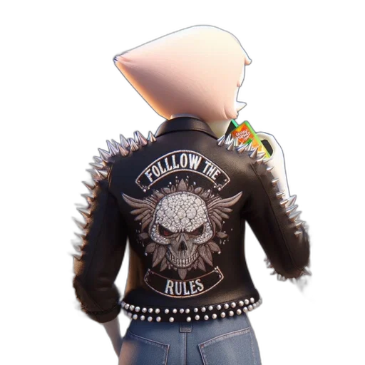 jacket, hat, robot, 3d render transparent PNG cut-out