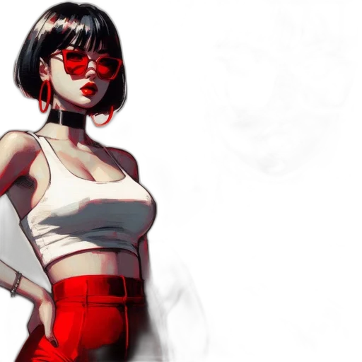 concept art, comic book art, cyberpunk, fantasy art transparent PNG cut-out