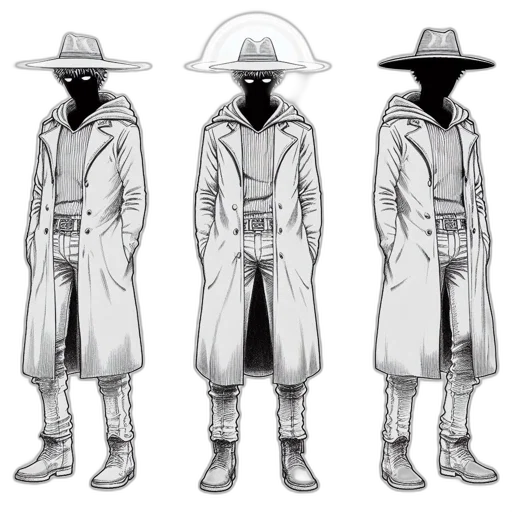 jacket, mask, concept art, comic book art transparent PNG cut-out