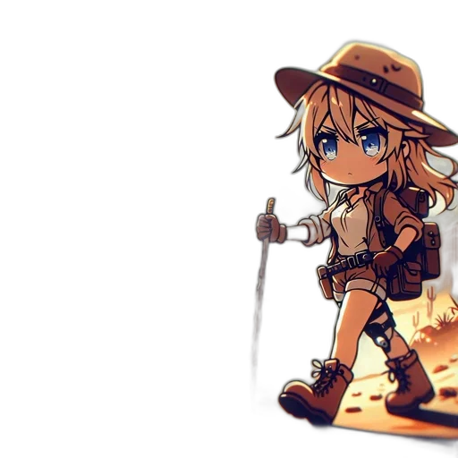 weapon, hat, staff, sword transparent PNG cut-out