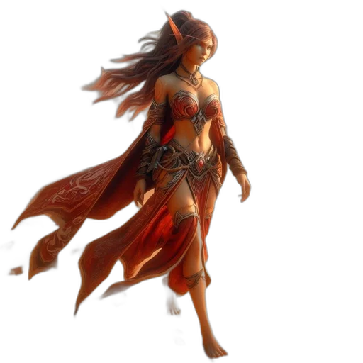 concept art, fantasy art, 3d render, comic book art transparent PNG cut-out
