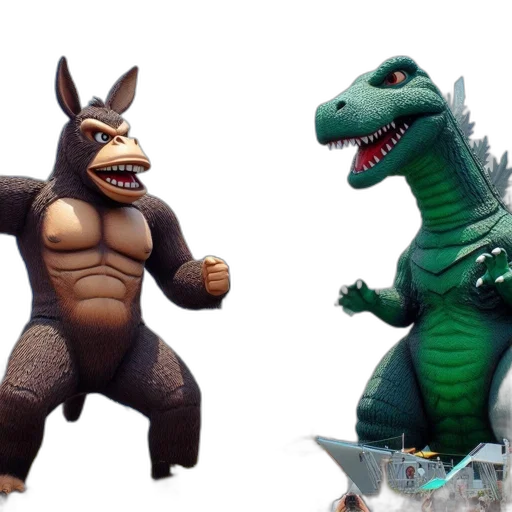 concept art, 3d render, two, massive transparent PNG cut-out