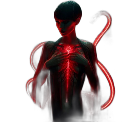 concept art, 3d render, cyberpunk, comic book art transparent PNG cut-out