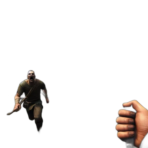 weapon, sword, creature, staff transparent PNG cut-out