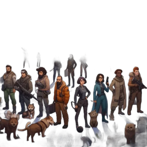 concept art, pixel art, fantasy art, comic book art transparent PNG cut-out