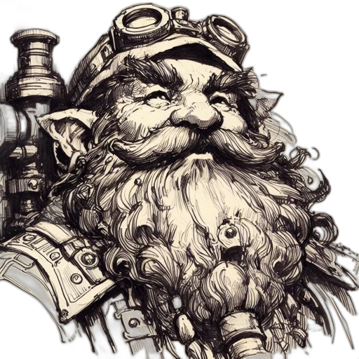 crown, staff, face, fantasy art transparent PNG cut-out