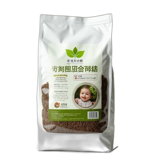 white, bag, green, label transparent PNG cut-out