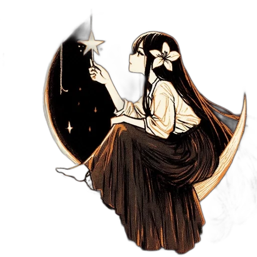 dress, crown, staff, mask transparent PNG cut-out