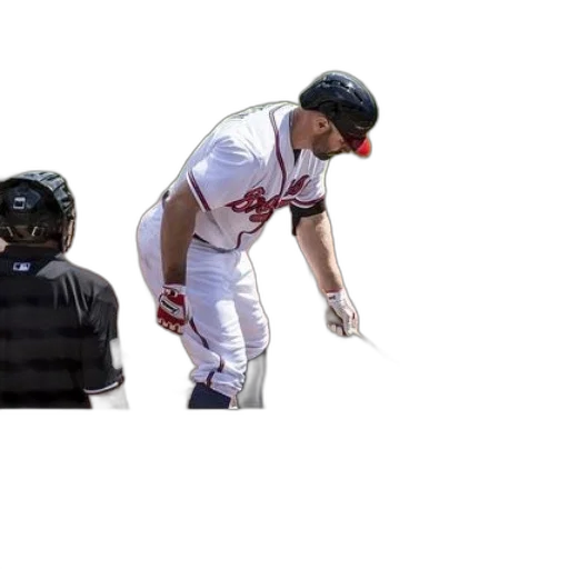 baseball, player, white, uniform transparent PNG cut-out