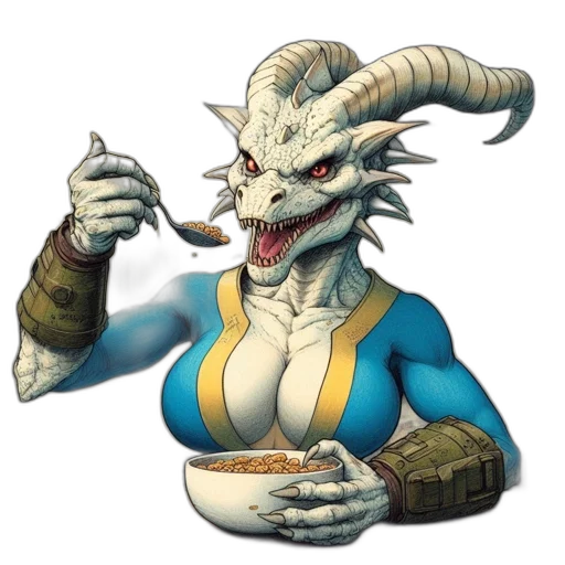 food, dragon, creature, concept art transparent PNG cut-out