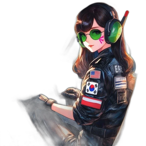 jacket, weapon, robot, staff transparent PNG cut-out