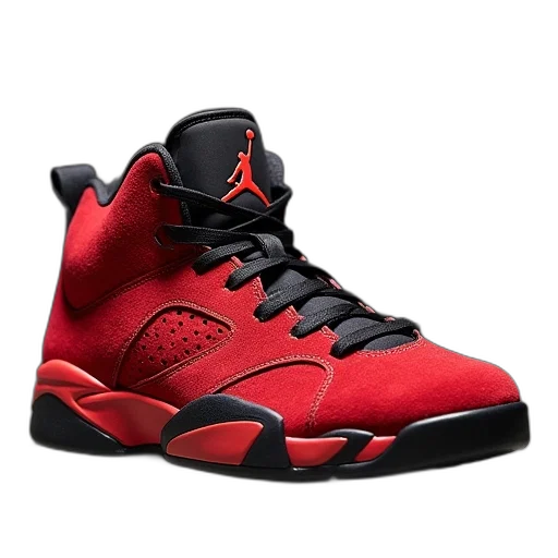 shoes, 3d render, red, air transparent PNG cut-out