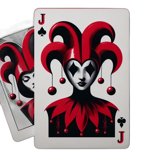 concept art, joker, card, female transparent PNG cut-out