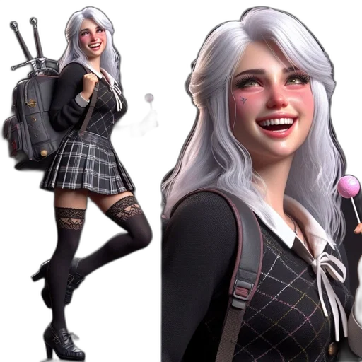 concept art, comic book art, 3d render, fantasy art transparent PNG cut-out