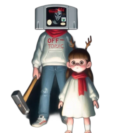 robot, staff, weapon, dress transparent PNG cut-out