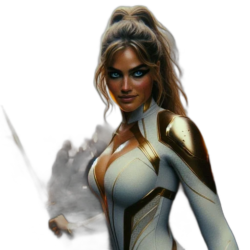 comic book art, concept art, fantasy art, photorealistic transparent PNG cut-out