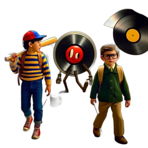 3d render, concept art, cartoon, two transparent PNG cut-out