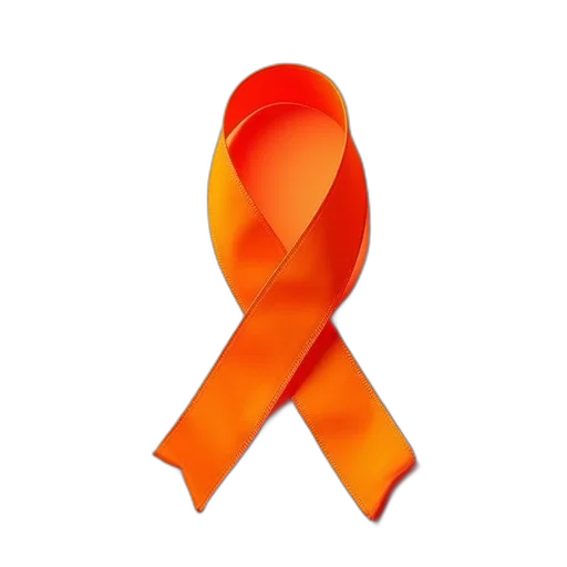 weapon, orange, awareness, ribbon transparent PNG cut-out