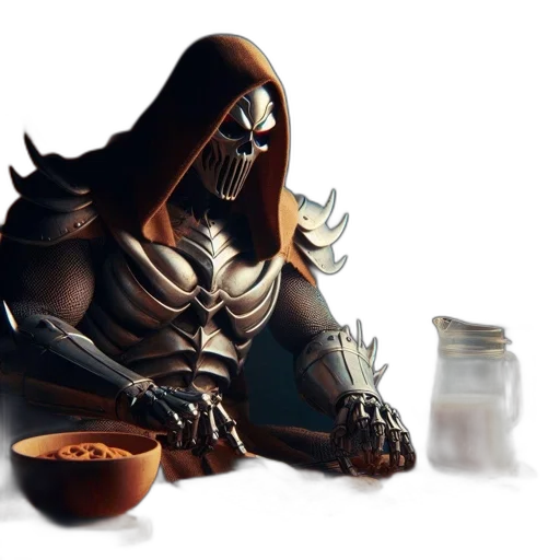 food, mask, concept art, fantasy art transparent PNG cut-out