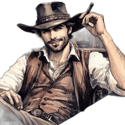 hat, staff, weapon, jacket transparent PNG cut-out