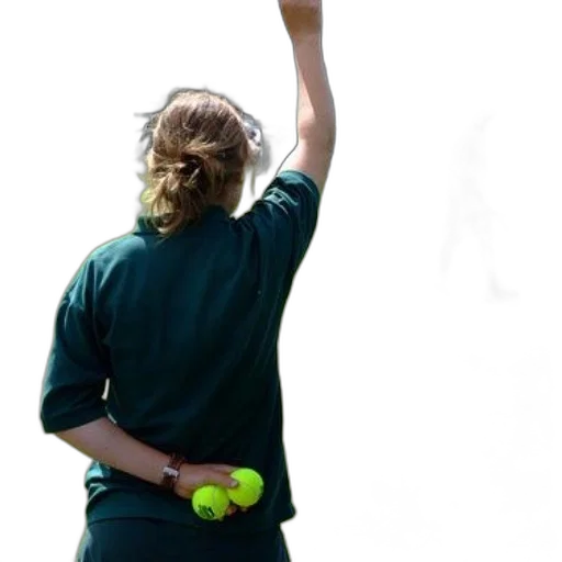 staff, hair, tennis, player transparent PNG cut-out