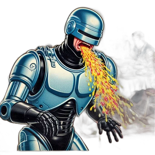 robot, food, weapon, concept art transparent PNG cut-out